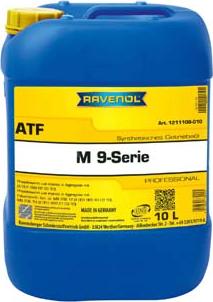 Ravenol 1211108-010-01-999 - OLEJ RAVENOL ATF M-9 SERIE 10L MB 236.10 236.12 236.14