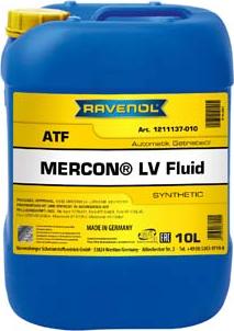 Ravenol 1211137-010-01-999 - OLEJ RAVENOL MERCON LV FLUID 10L SYNT.