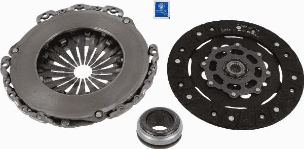 SACHS 3000 952 607 - SPRZĘGŁO KPL. PEUGEOT 2008-208-3008-308-5008-PARTNER-RIFTER 1.2-1.5 BLUEHDI 13-