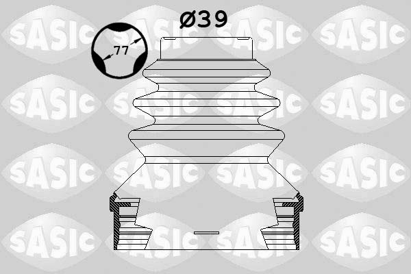 Sasic 1900002 - OSLONA PRZEGUBU WEWN.C4.P407 2.0HDI