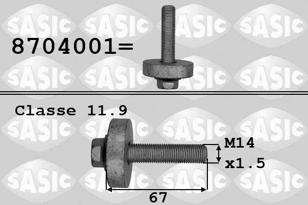 Sasic 8704001 — Śruba koła pasowego