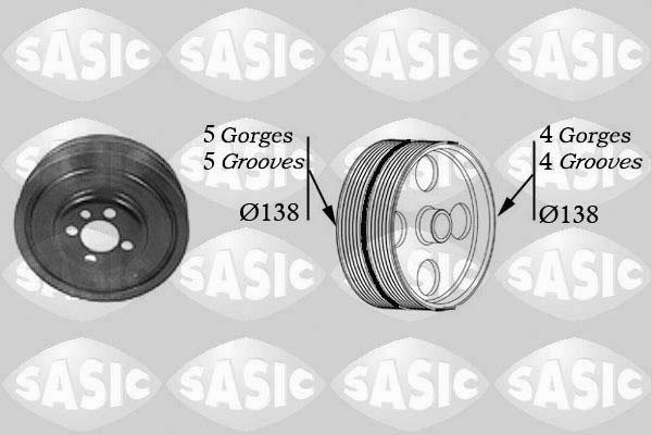 Sasic 2156001 — Koło pasowe, wał korbowy