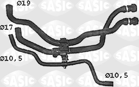 Sasic SWH4308 — Przewód elastyczny chłodnicy