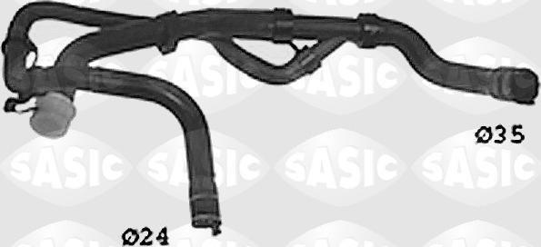 Sasic SWH0490 — Przewód elastyczny chłodnicy