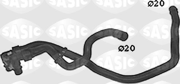 Sasic SWH0502 - PRZEWÓD NAGRZEWNICY PEUGEOT 306