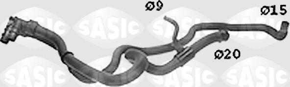 Sasic SWH0513 — Przewód elastyczny chłodnicy
