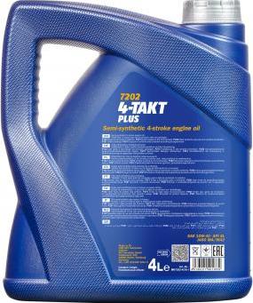 SCT-MANNOL MN7202-4 - OLEJ MANNOL 10W40 4L 4T PLUS API SL JASO MA-MA2