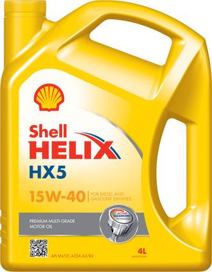 Shell 550046285 - OLEJ SHELL 15W40 4L HELIX HX5 SL-CF
