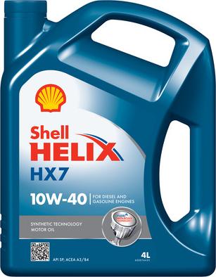 Shell 550070333 - OLEJ SHELL 10W40 4L HELIX HX7 - 502.00 505.00 - 229.3
