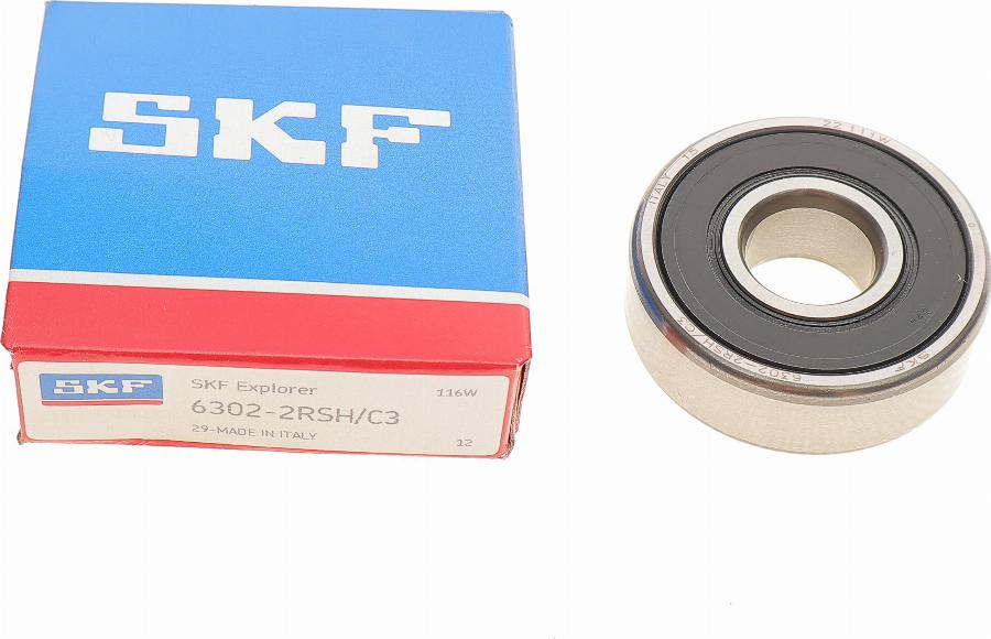 SKF 63022RSH/C3 — Koło pasowe, alternator