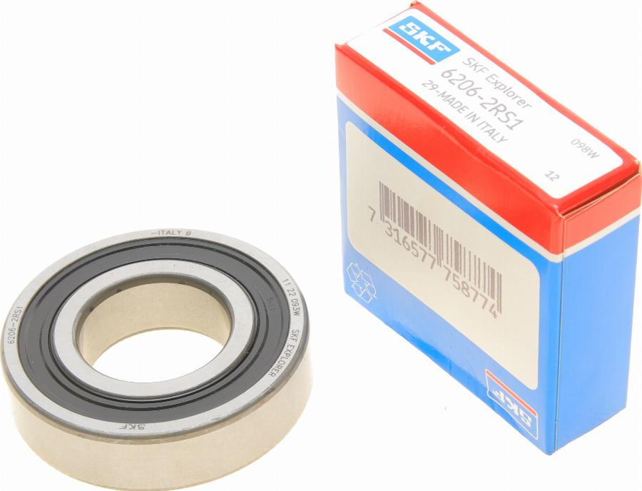 SKF 62062RS1 - ŁOŻYSKO ALTERNATORA 6206-2RS 30X62X16