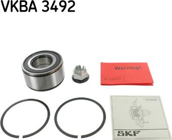 SKF VKBA 3492 — Zestaw łożysk koła