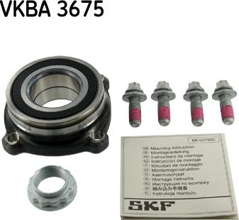 SKF VKBA 3675 — Zestaw łożysk koła