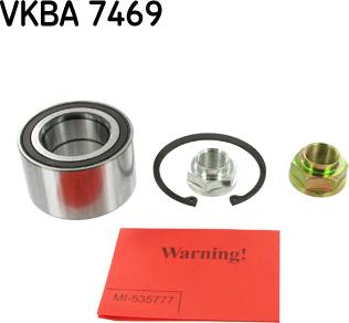 SKF VKBA 7469 - ŁOŻYSKO KOŁA HONDA P. CIVIC VIII 1.3-1.8 06-