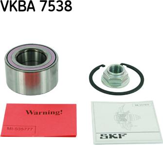 SKF VKBA 7538 - ŁOŻYSKO KOŁA MAZDA P. 6 GH 2.0-2.2