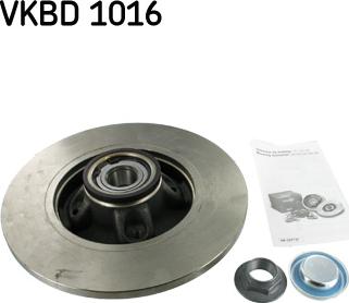 SKF VKBD 1016 - TARCZA HAM. PEUGEOT T. 308 SW-5008-PARTNER-BERLINGO-DS4-DS5-C4-PISASSO 08- Z ŁOŻYSKIEM