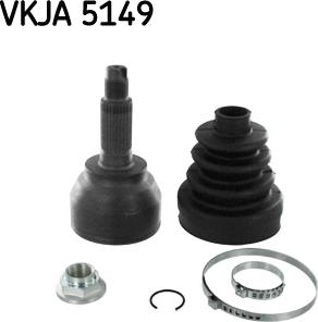 SKF VKJA 5149 — Przegub, wał napędowy