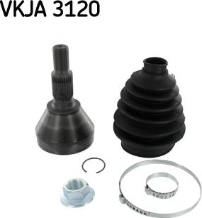 SKF VKJA 3120 - PRZEGUB ZEW. OPEL VECTRA C-ASTRA H-SIGNUM 1.9CDTI