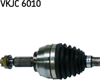 SKF VKJC 6010 - PÓŁOŚ RENAULT CLIO 1.5DCI LE 652MM 6 BIEGÓW