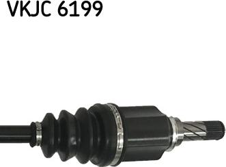 SKF VKJC 6199 - PÓŁOŚ RENAULT MEGANE III-SCENIC III LE. 684MM