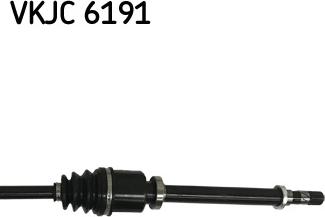 SKF VKJC 6191 - PÓŁOŚ RENAULT MEGANE III-SCENIC III PR. 928MM