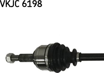 SKF VKJC 6198 - PÓŁOŚ RENAULT MEGANE III-SCENIC III PR. 933MM