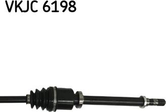 SKF VKJC 6198 - PÓŁOŚ RENAULT MEGANE III-SCENIC III PR. 933MM