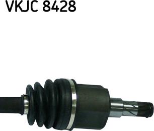 SKF VKJC 8428 - PÓŁOŚ SABB 9-3 LE 620.8MM ABS