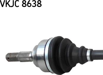 SKF VKJC 8638 - PÓŁOŚ CITROEN C4 II PR 946MM 25Z-24Z