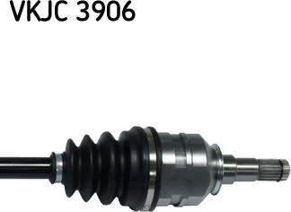 SKF VKJC 3906 - PÓŁOŚ TOYOTA YARIS II 1.4 D-4D LE
