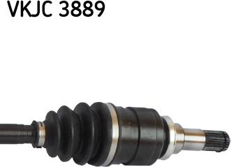 SKF VKJC 3889 - PÓŁOŚ TOYOTA YARIS 1.0-1.4D-4D LE 99- 652MM
