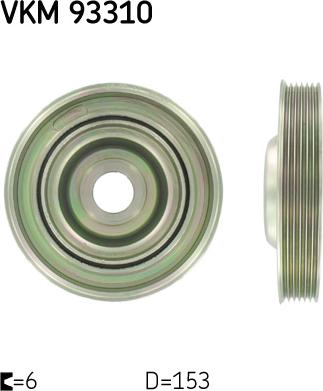 SKF VKM 93310 — Koło pasowe, wał korbowy