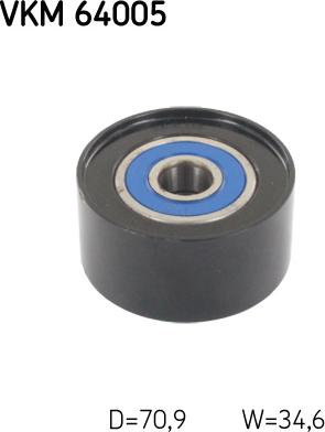 SKF VKM 64005 - ROLKA PASKA WIELOROWK. MAZDA 2.0D-2.2D