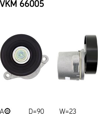 SKF VKM 66005 - NAPINACZ PASKA WIELOROWK. SUZUKI GRAND VITARA 2.0
