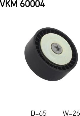 SKF VKM 60004 - ROLKA PASKA WIELOROWK. OPEL 2.0CDTI 06- ANTARA