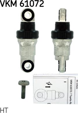 SKF VKM 61072 - TŁUMIK DRGAŃ WIELOROWK. TOYOTA 00- COROLLA-AVENSIS 1.4-1.8 16V