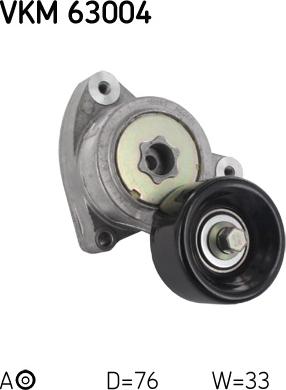 SKF VKM 63004 - NAPINACZ PASKA WIELOROWK. HONDA 2.0-2.4 V-TEC
