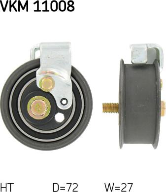 SKF VKM 11008 — Rolka napinacza, pasek rozrządu