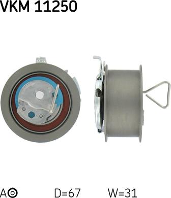 SKF VKM 11250 — Rolka napinacza, pasek rozrządu