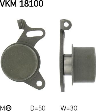 SKF VKM 18100 — Rolka napinacza, pasek rozrządu