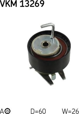 SKF VKM 13269 - ROLKA PASKA ROZRZĄDU PEUGEOT 2.7HDI-3.0HDI