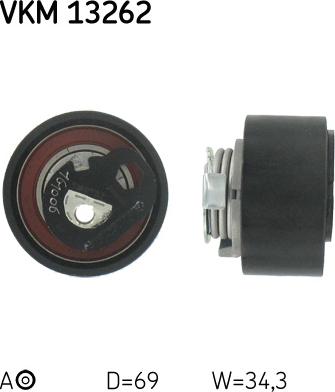 SKF VKM 13262 - Rolka napinająca paska rozrządu