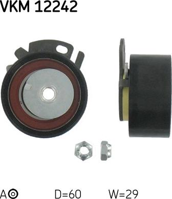 SKF VKM 12242 — Rolka napinacza, pasek rozrządu