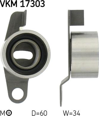 SKF VKM 17303 — Rolka napinacza, pasek rozrządu