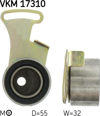 SKF VKM 17310 — Rolka napinacza, pasek rozrządu