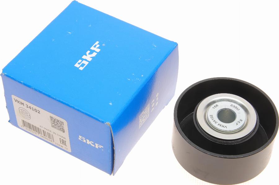 SKF VKM 34102 — Rolka kierunkowa / prowadząca, pasek klinowy zębaty