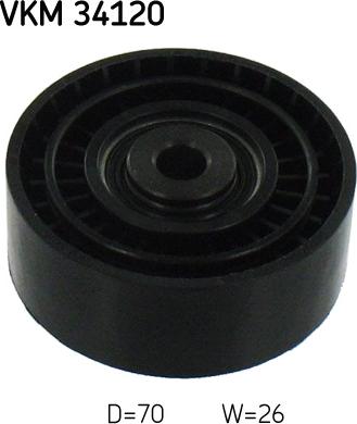 SKF VKM 34120 - ROLKA PASKA WIELOROWK. FORD MONDEO IV-S-MAX 2.2TDCI