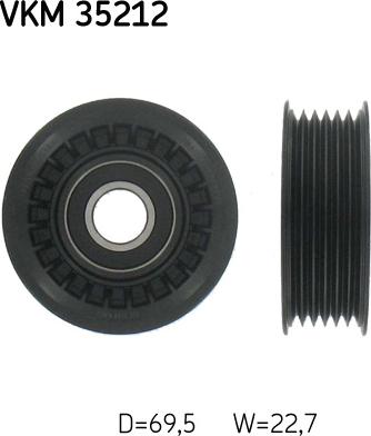SKF VKM 35212 - ROLKA PASKA WIELOROWK. OPEL 3.0 CDTI