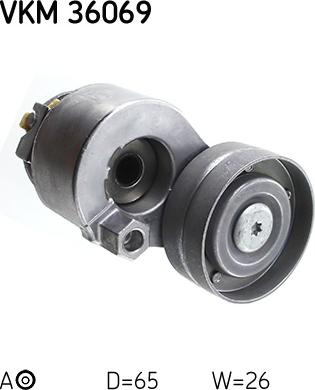 SKF VKM 36069 - NAPINACZ PASKA WIELOROWK. OPEL VIVARO 1.9DTI MASTER-CARISMA