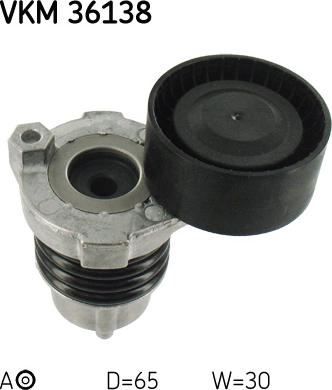 SKF VKM 36138 - NAPINACZ PASKA WIELOROWK. RENAULT MEGANE III